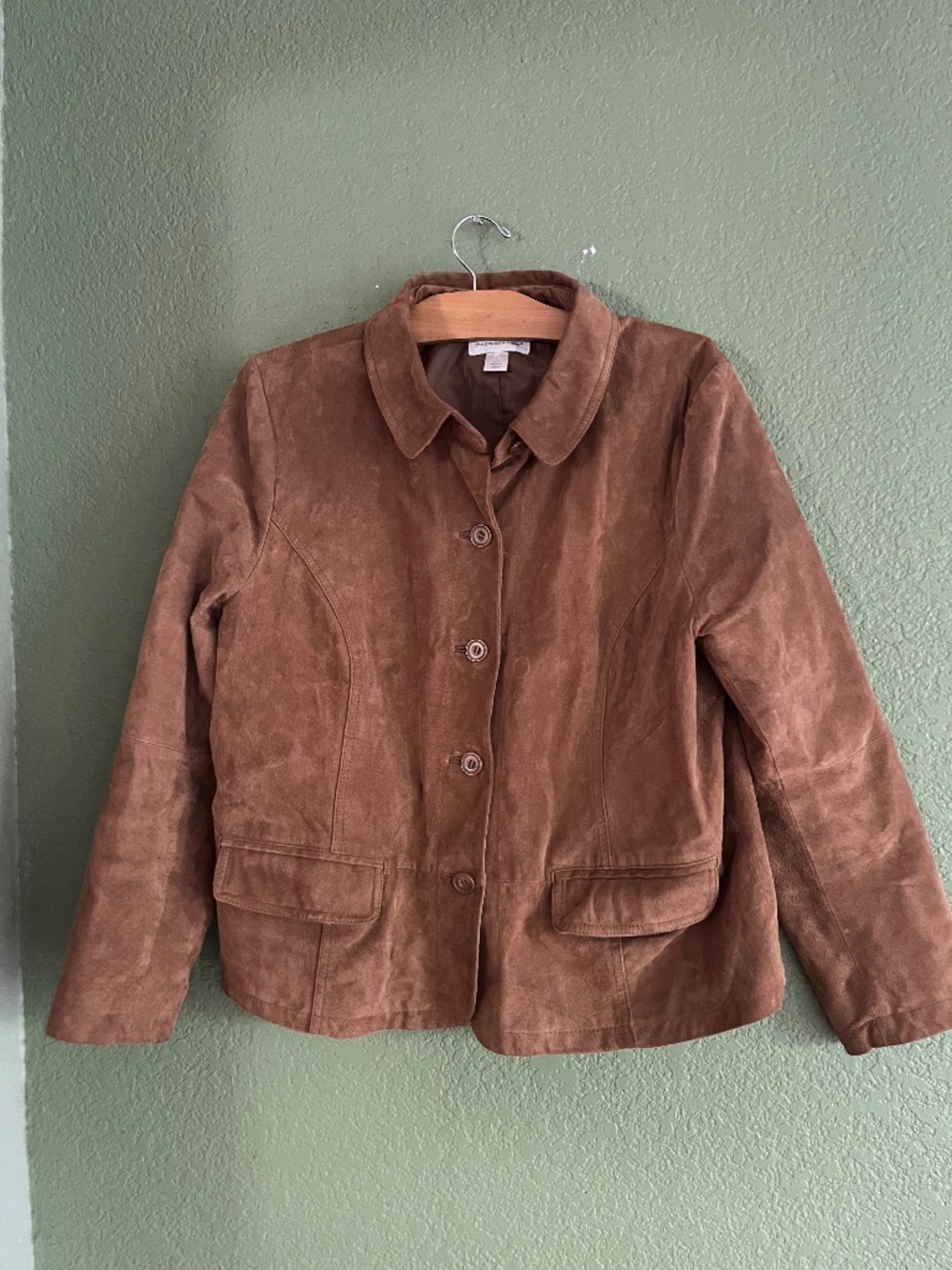 Christopher & Banks Jacket Women  Suede Jacket